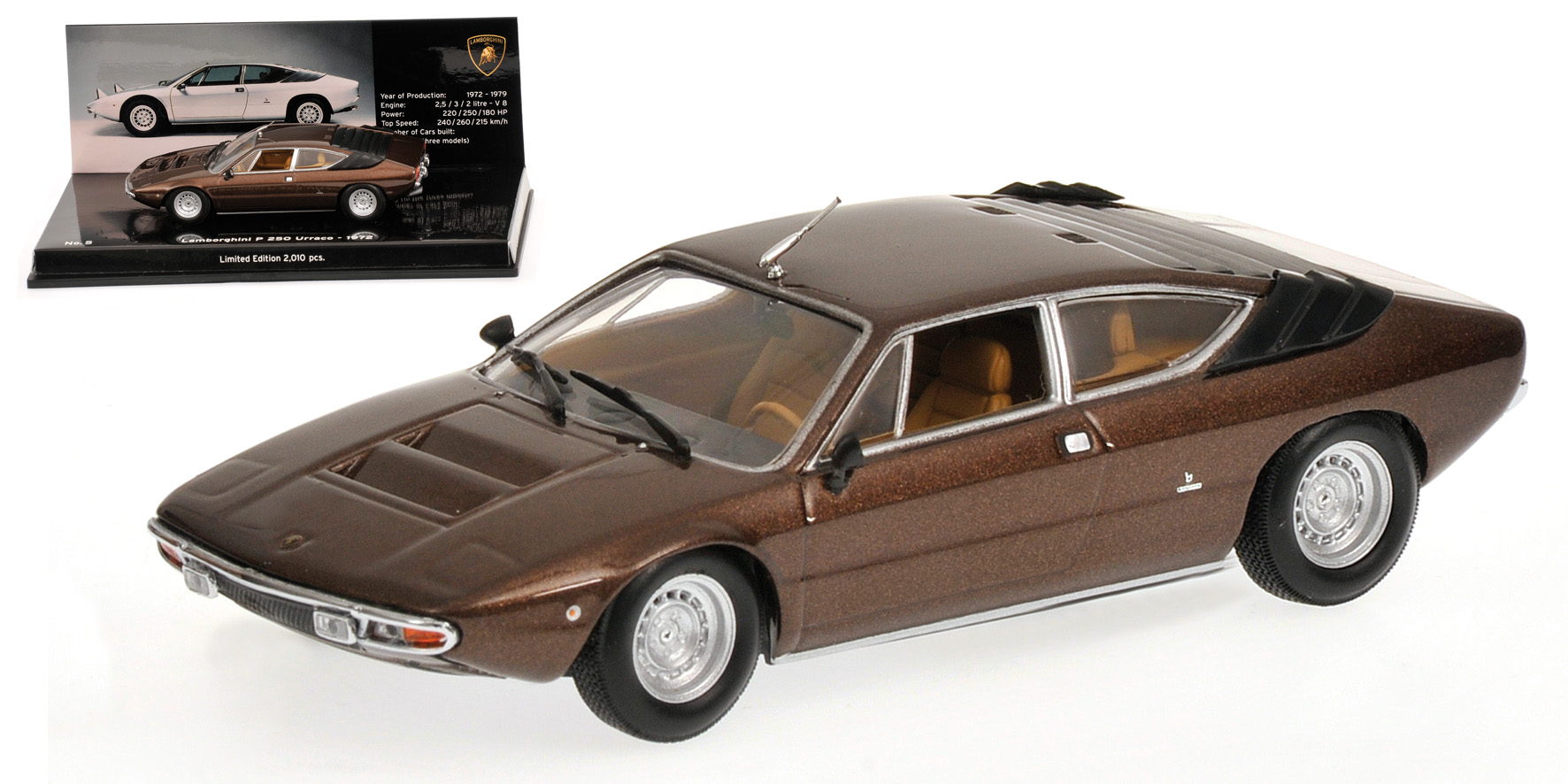 LAMBORGHINI URRACO - 1972 - BROWN - MUSEUM SERIES