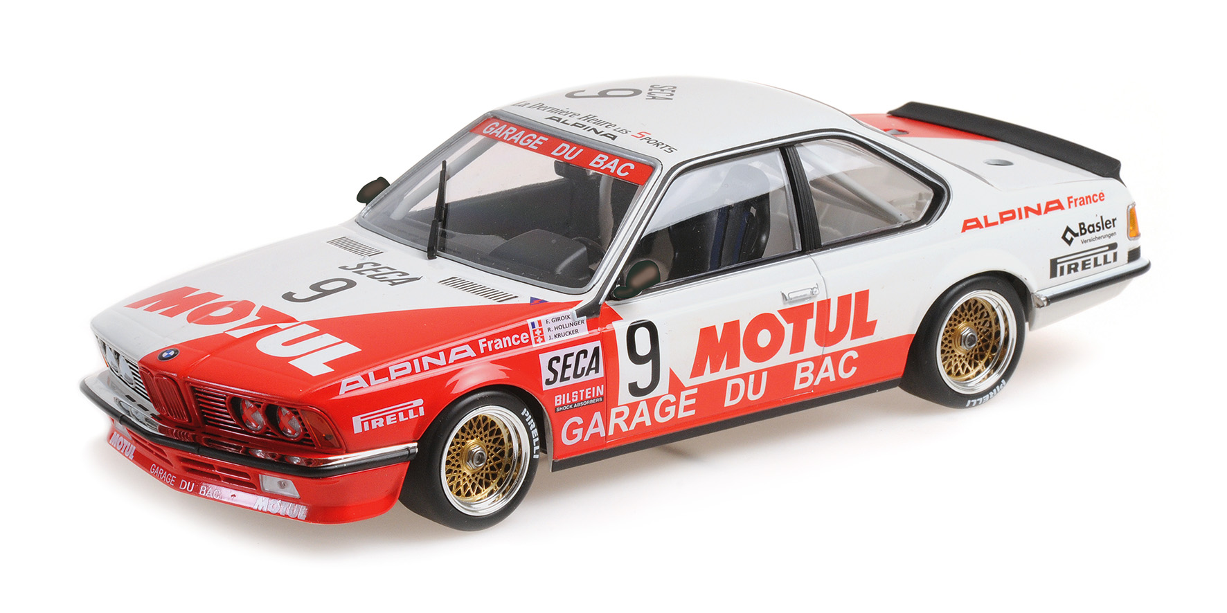 BMW 635 CSI - GARAGE DU BAC / MOTUL - HOLLINGER/GIROIX/KRUCKER - 24H SPA 1984