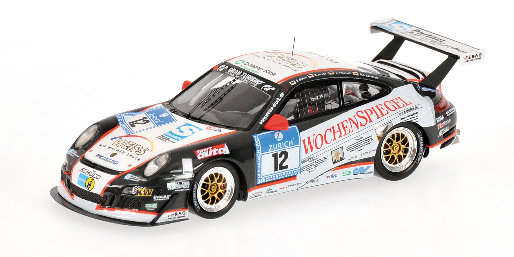 PORSCHE 911 GT3 CUP - WEISS/PIETSCH/JACOBS/SCHORNSTEIN - 24H RENNEN ADAC NÜRBURGRING 2007