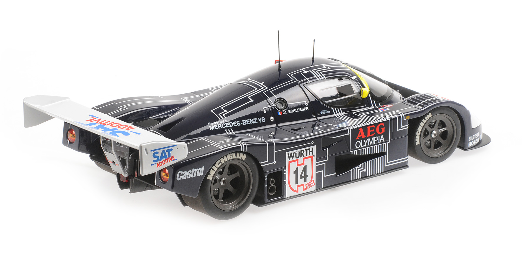 SAUBER MERCEDES C9 - JEAN-LOUIS SCHLESSER - WINNER SUPERCUP  1988