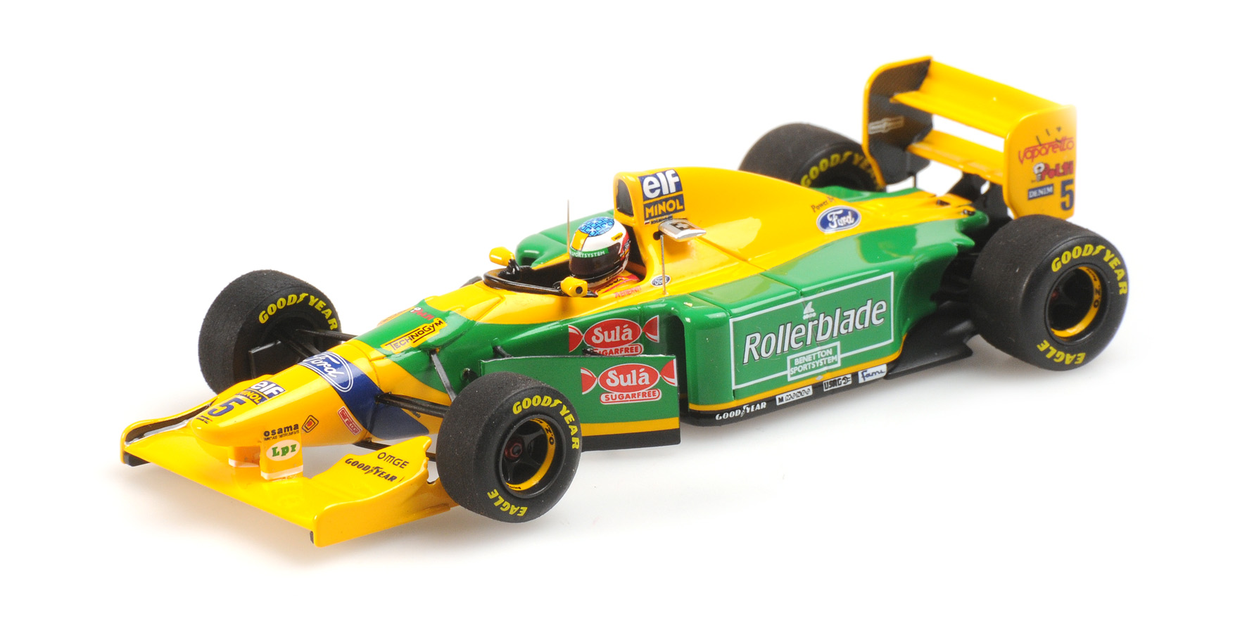 BENETTON FORD B193B - MICHAEL SCHUMACHER - 2ND PLACE CANADIAN GP 1993 - EXCL. FOR MINICHAMPS.DE