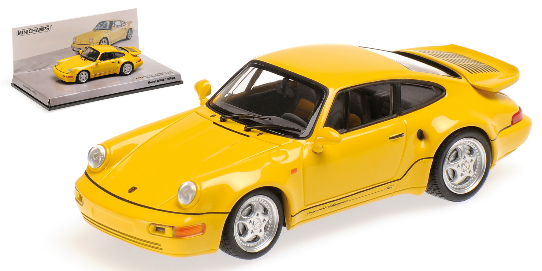 PORSCHE 911 TURBO S 3.3 (964) - 'LEICHTBAU' - 1992 - YELLOW