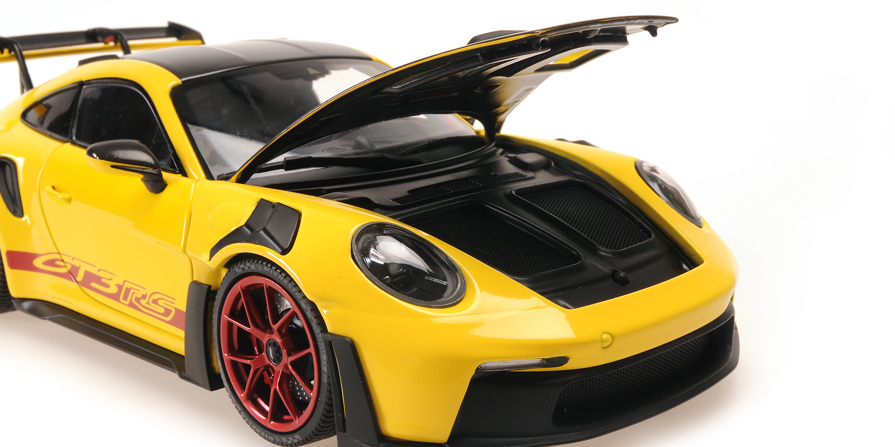 PORSCHE 911 (992) GT3RS - 2024 - YELLOW W/WEISSACH PACKAGE W RED WHEELS