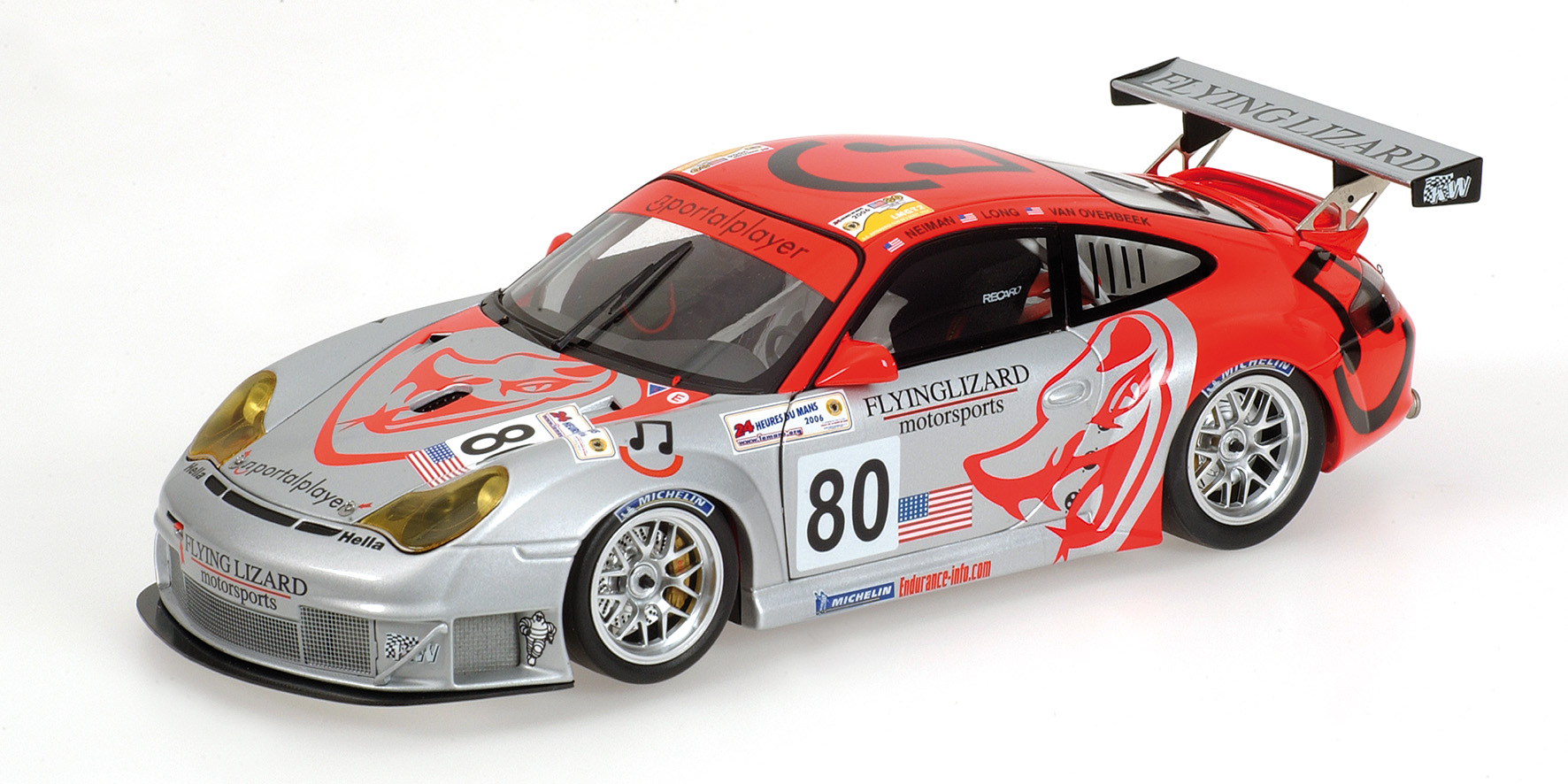 PORSCHE 911 GT3 RSR - V.OVERBEEK/LONG/NEIMAN - TEAM FLYING LIZARD MOTORSPORT - 24H LE MANS 2006