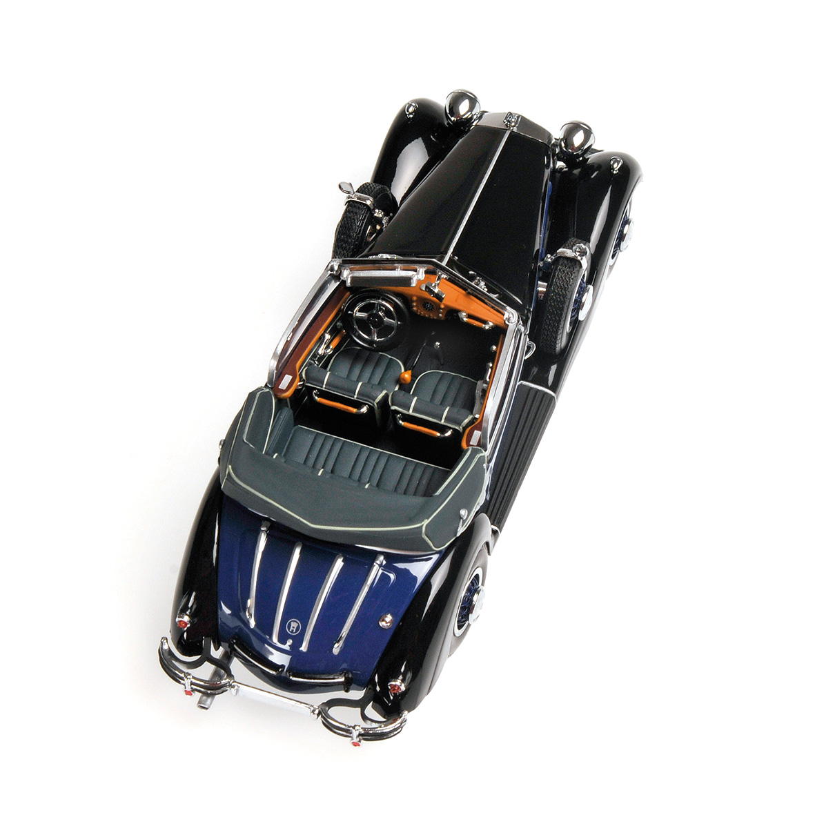 HORCH 853A CABRIOLET - 1938 - BLACK/BLUE