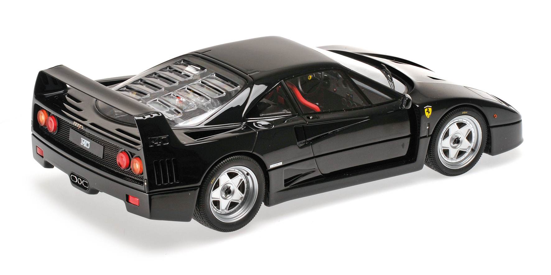 FERRARI F40 - BLACK (RESIN) - (PHR1802BK)