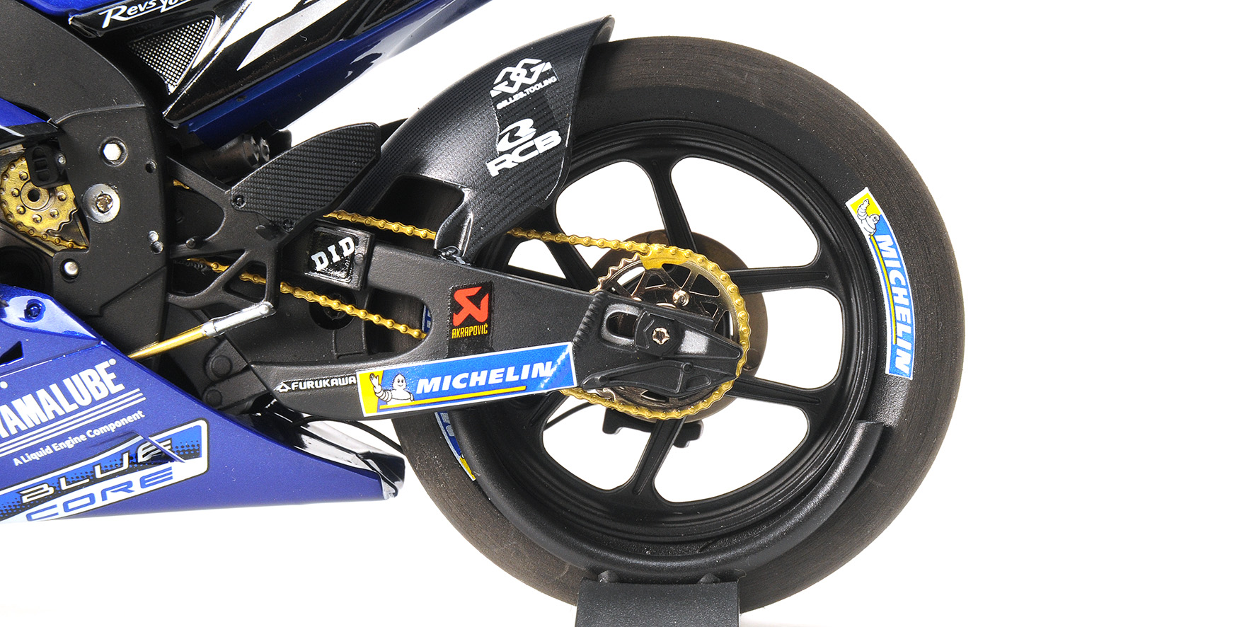 YAMAHA YZR-M1 - MOVISTAR YAMAHA - VALENTINO ROSSI - POLE POSITION MUGELLO GP 2018 - W/ FIGURINE