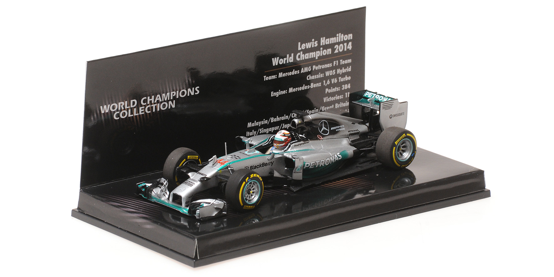 MERCEDES AMG PETRONAS F1 TEAM W05 - LEWIS HAMILTON - WORLD CHAMPION 2014