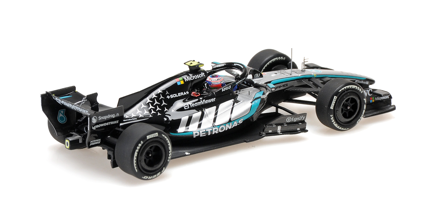 MERCEDES-AMG PETR. F1 TEAM W17 - KIMI ANTONELLI – WINNER CHINESE GP 2026 W/PITBOARD