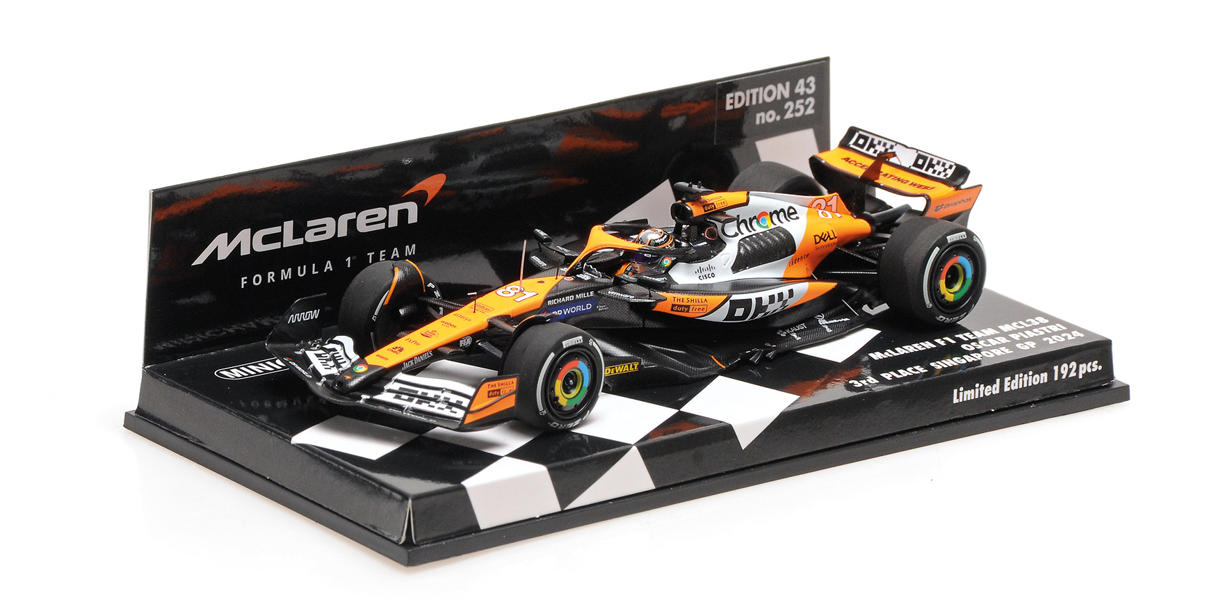 MCLAREN FORMULA 1 TEAM MCL38 - OSCAR PIASTRI - 3RD PLACE SINGAPORE GP 2024