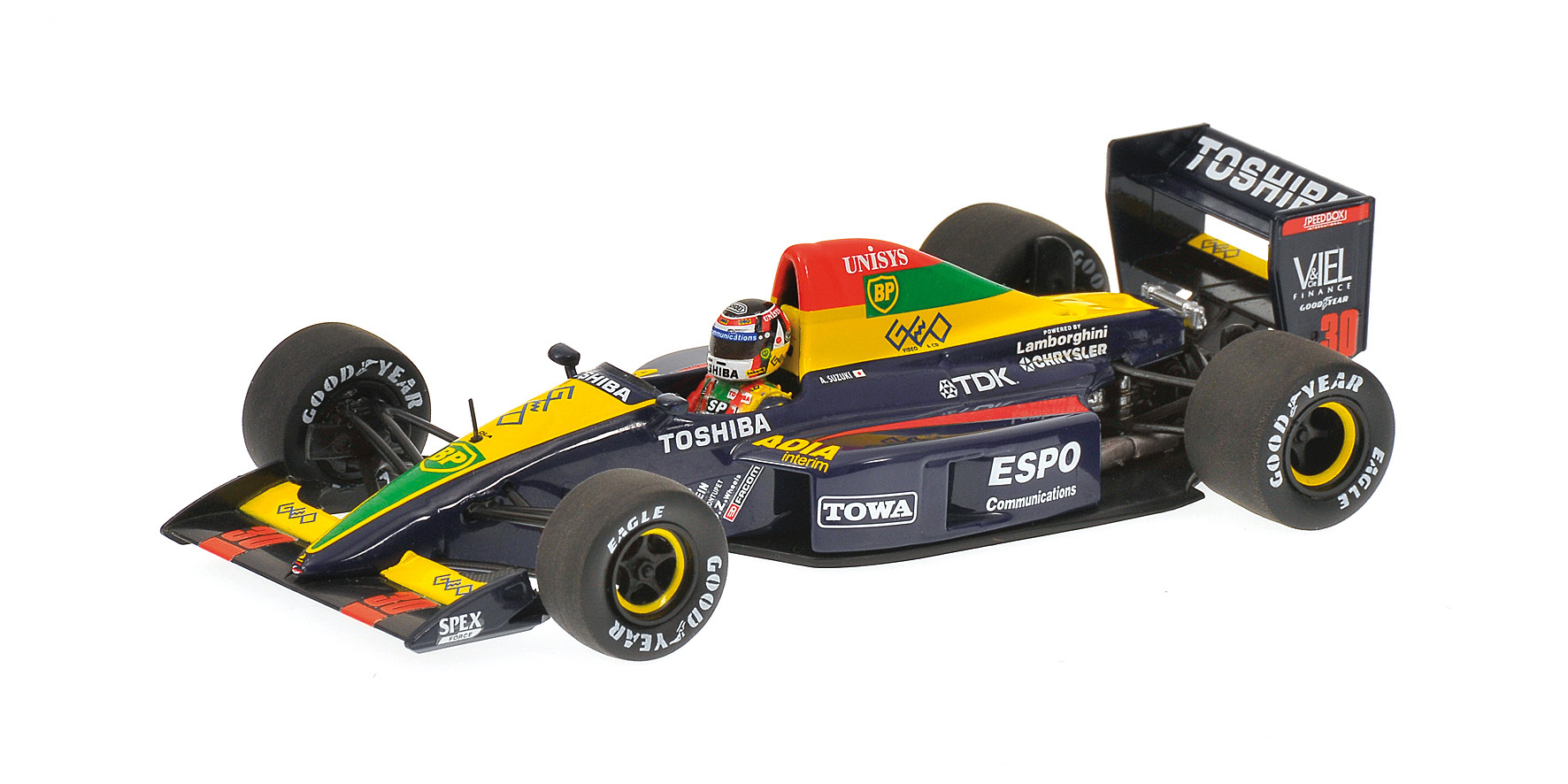 ESPO LARROUSSE LAMBORGHINI LOLA LC90 - AGURI SUZUKI - 1990