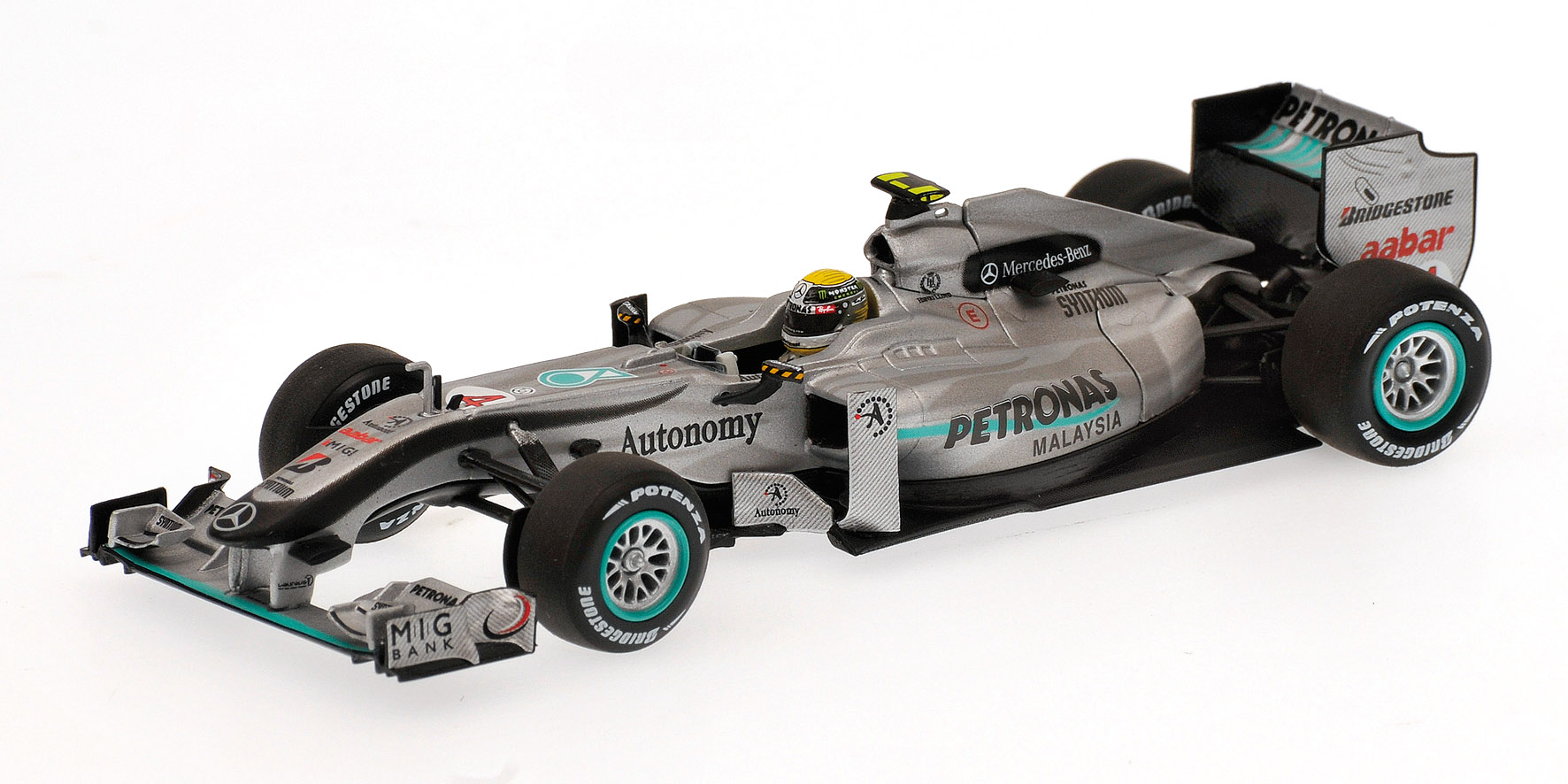 MERCEDES GP PETRONAS MGP W01 - NICO ROSBERG - MALAYSIA GP - FIRST PODIUM MERCEDES GP - 2010