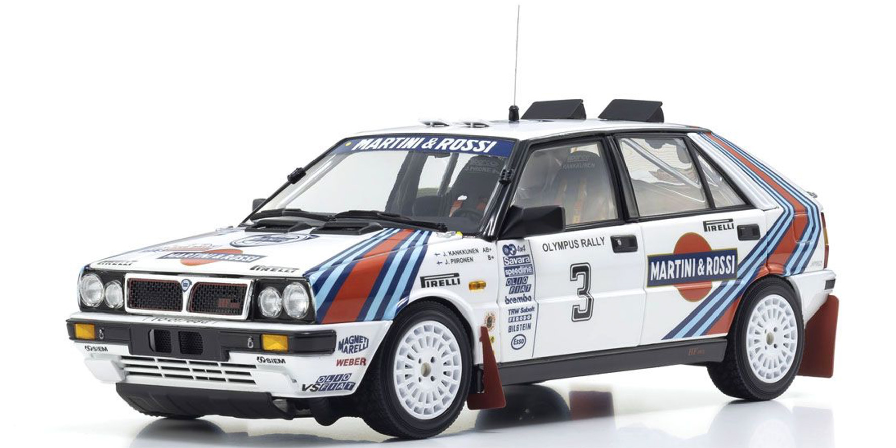 LANCIA DELTA HF 4WD - MARTINI & ROSSI - #3 - OLYMPUS RALLY 1987 (08960E)
