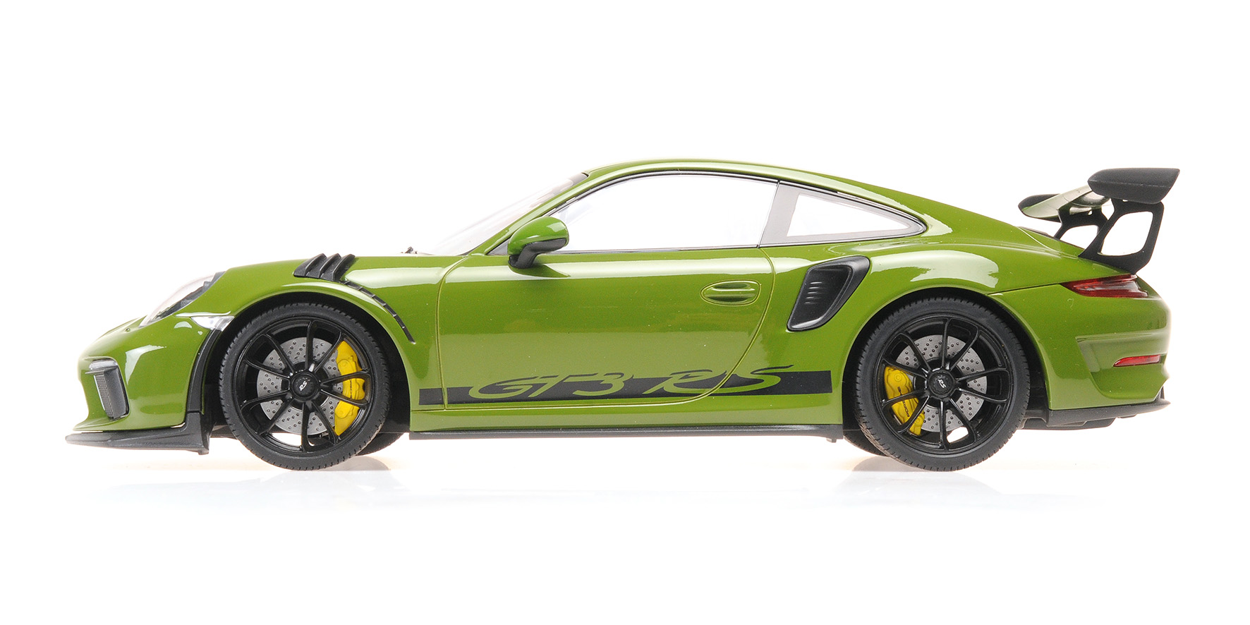 PORSCHE 911 GT3RS (991.2) - 2019 - GREEN W/WORDING W/ BLACK WHEELS