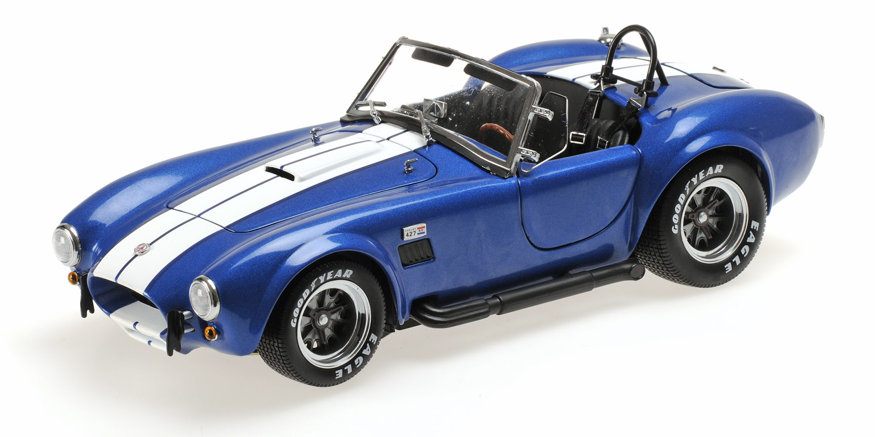 SHELBY COBRA 427 S/C RACING BLUE/WHITE LINE (08045BLA)