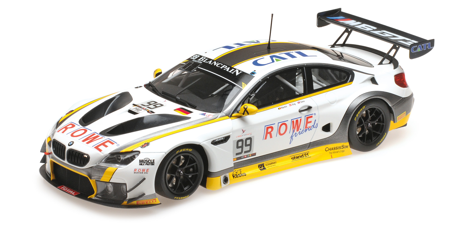 BMW M6 GT3 - ROWE RACING - MARTIN/ENG/SIMS - WINNER 24H SPA 2016