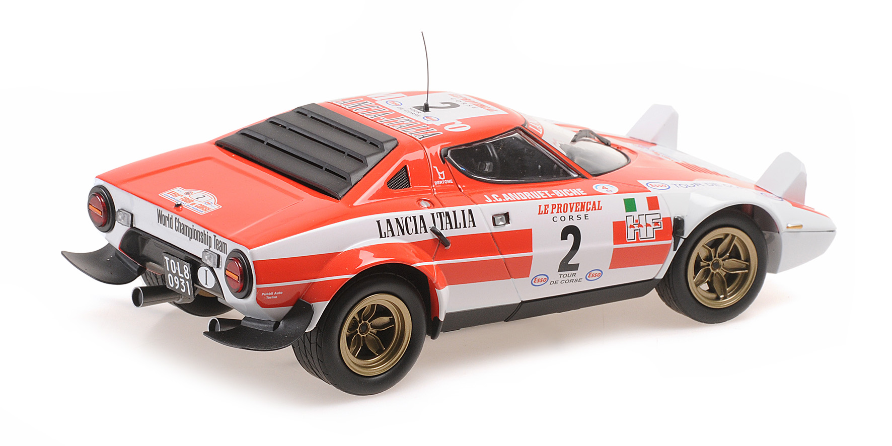 LANCIA STRATOS - JEAN-CLAUDE ANDRUET / "BICHE" - WINNERS TOUR DE CORSE 1974