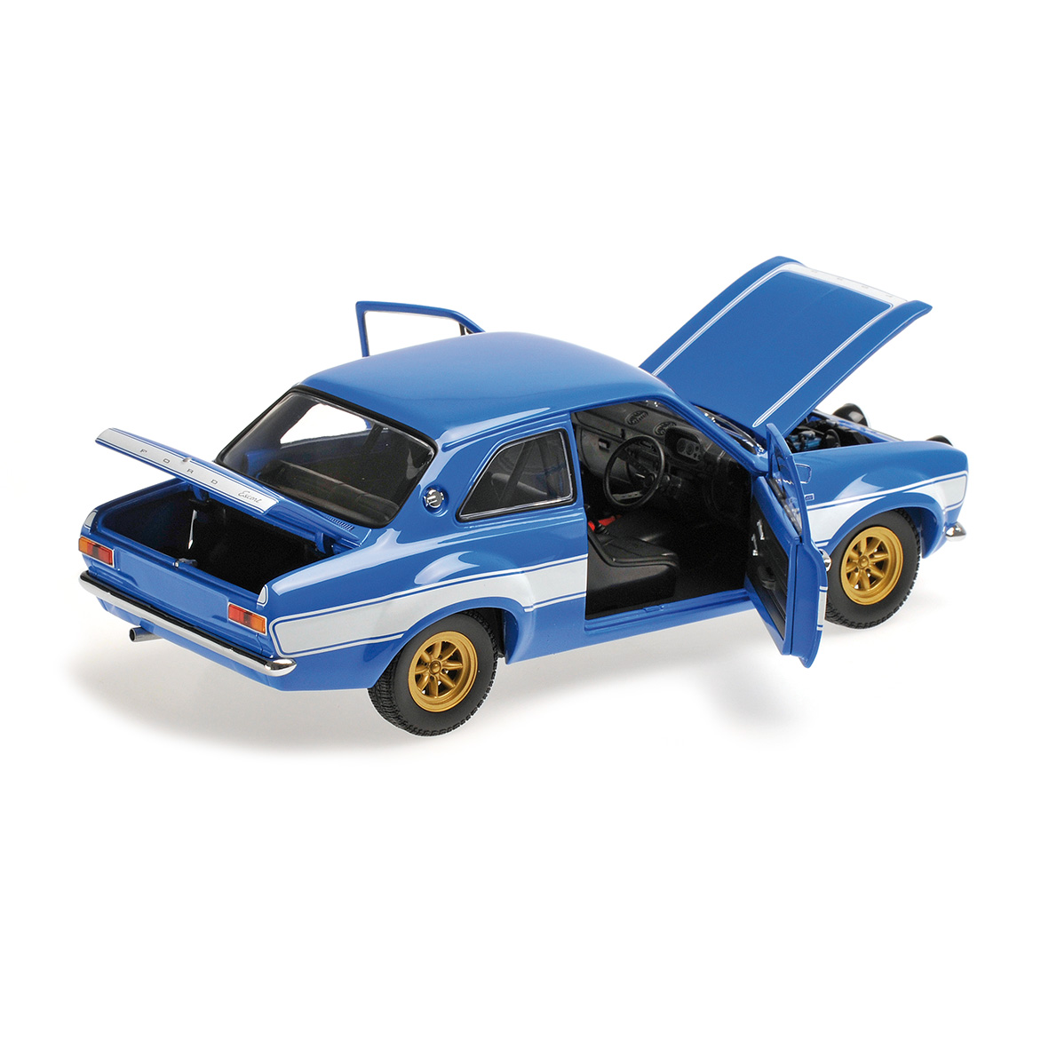 FORD ESCORT I RS1600 FAV - 1970 - BLUE W/WHITE STRIPES