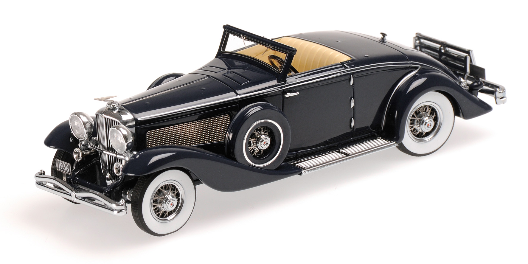 DUESENBERG SJN (SUPERCHARGED) CONVERTIBLE COUPE - 1936 - DARK BLUE
