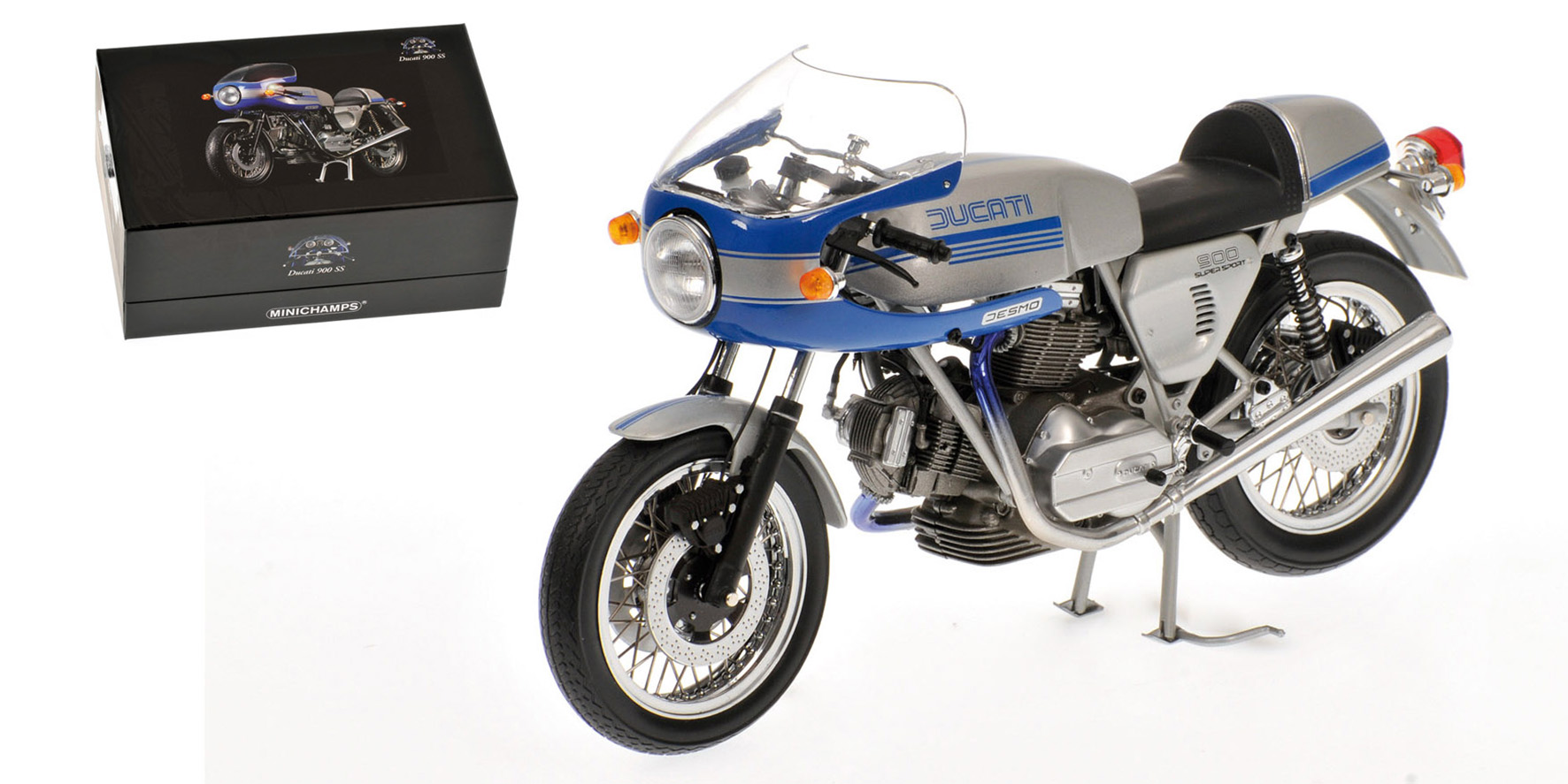 DUCATI 900 SS - 1977 - SILVER/BLUE