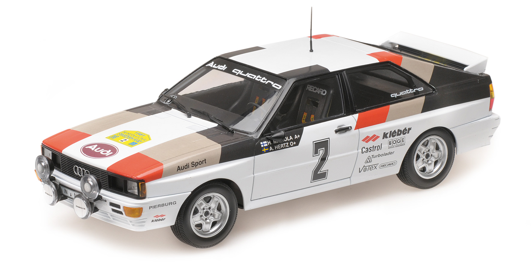 AUDI QUATTRO - AUDI SPORT - MIKKOLA/HERTZ - WINNERS INTERNATIONAL SWEDISH RALLY 1981