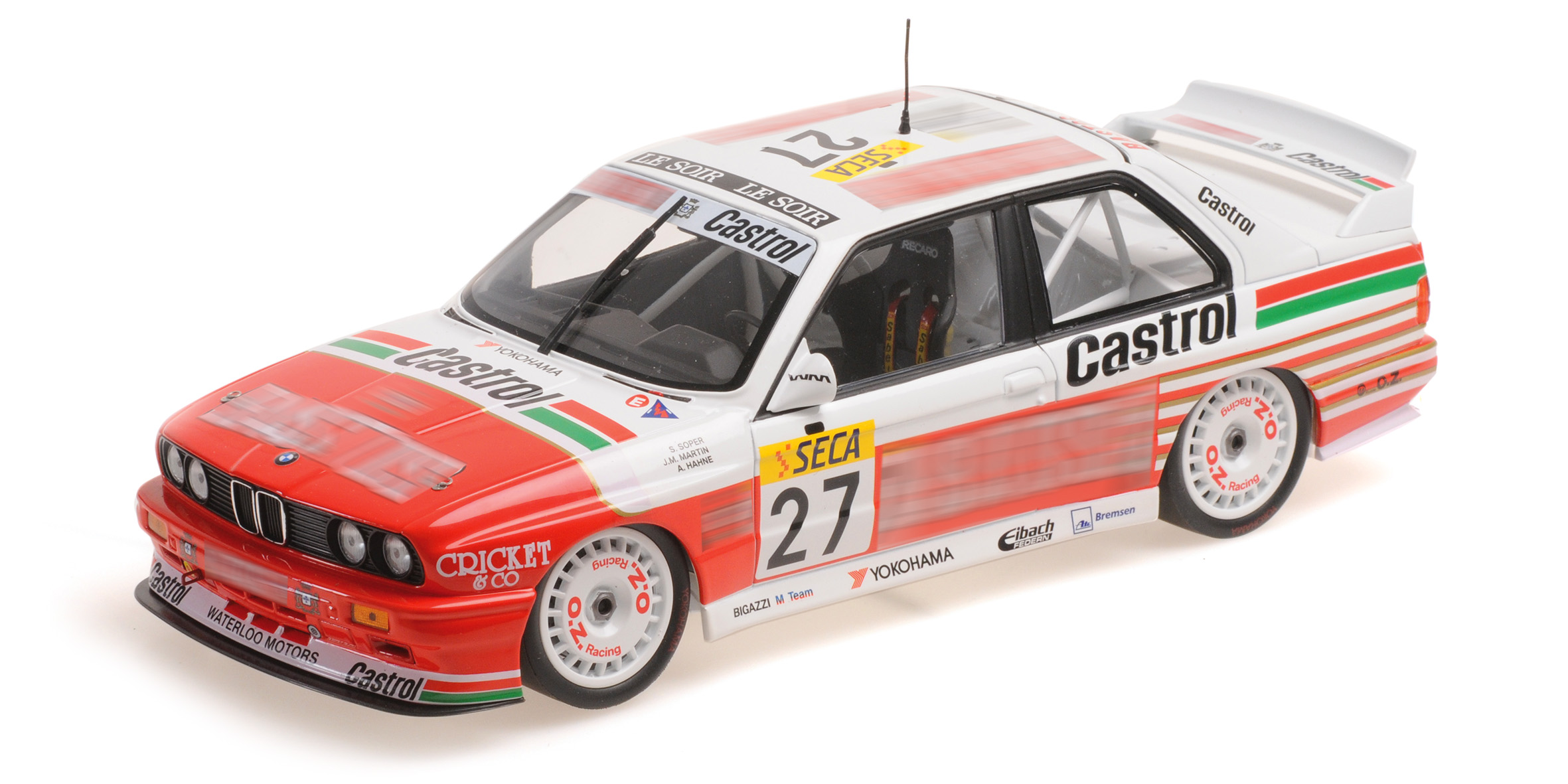 BMW M3 - BIGAZZI TEAM - SOPER / HAHNE / MARTIN - 4TH PLACE 24H SPA 1990