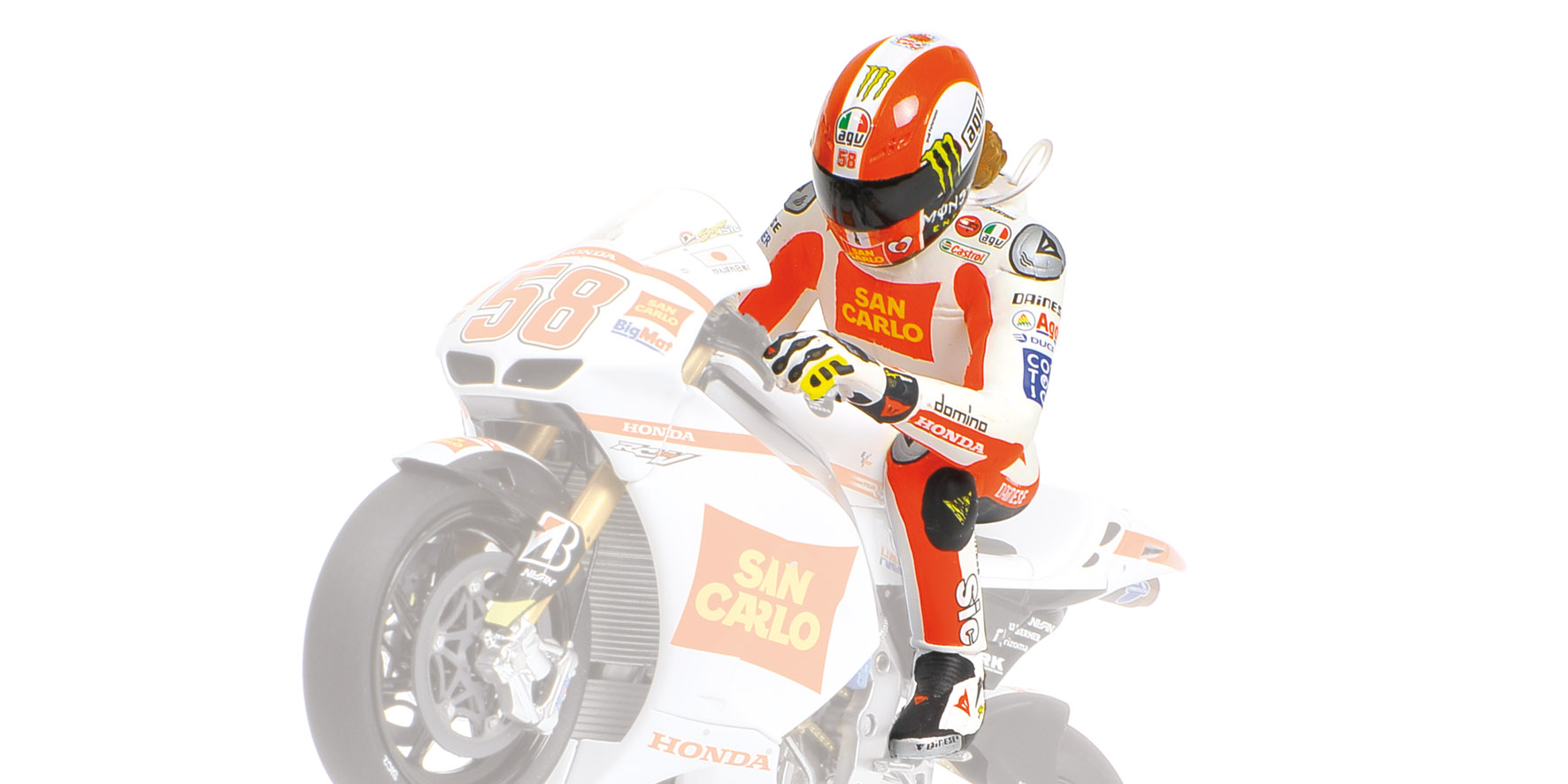 FIGURINE - MARCO SIMONCELLI - MOTOGP 2011 - 'WHEELIE'