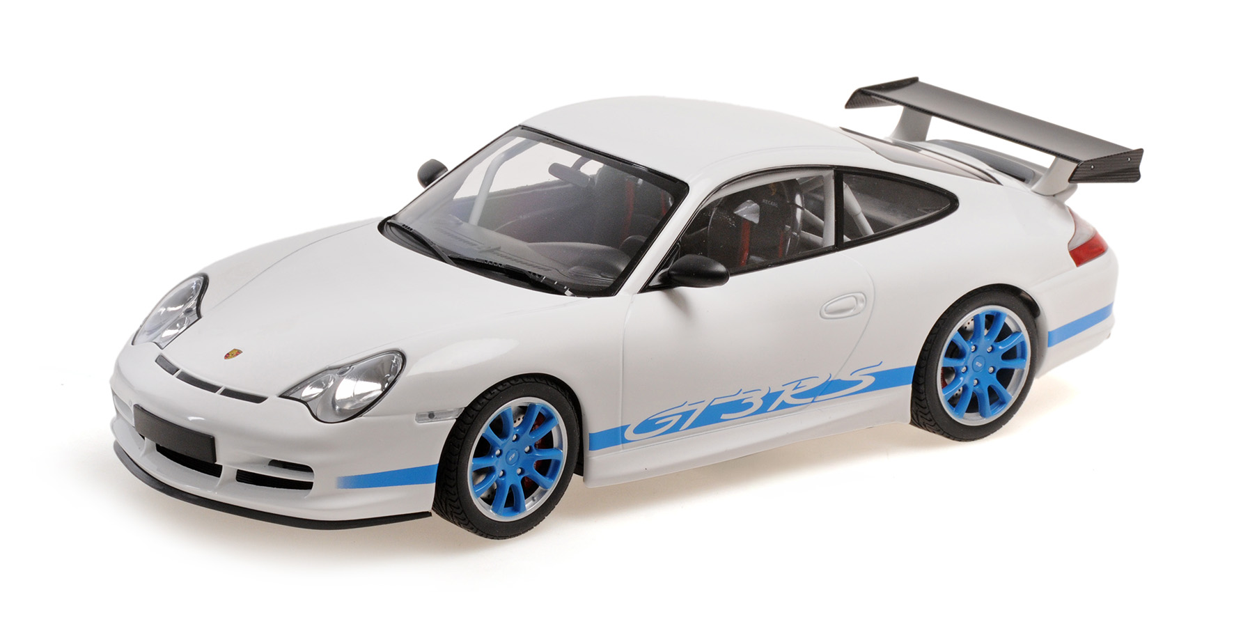 PORSCHE 911 GT3 RS - 2002 - WHITE W/BLUE STRIPES