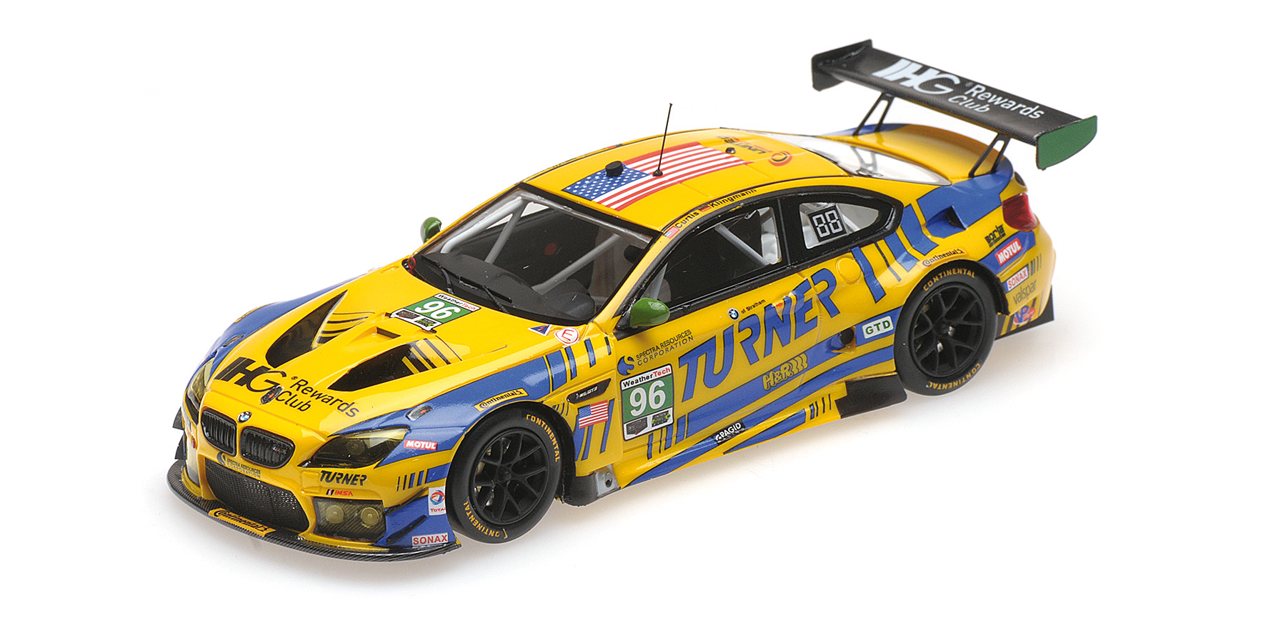 BMW M6 GT3 - TURNER MOTORSPORT NO 96 - CURTIS/KLINGMAN - COTA 2016 CLASS WIN