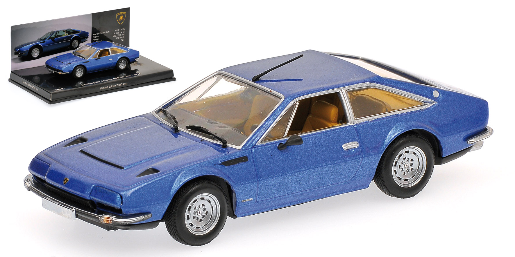 LAMBORGHINI JARAMA - 1974 - BLUE - MUSEUM SERIES