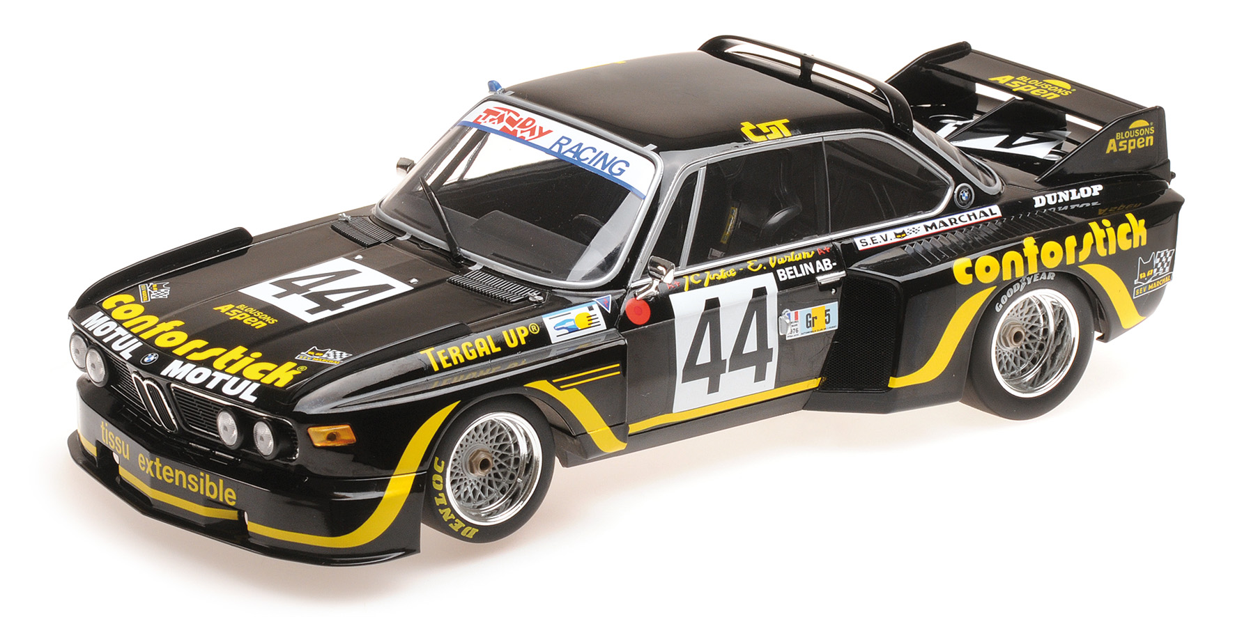 BMW 3.5 CSL - A.S.P.M.-TANDAY MUSIC - JUSTICE/BELIN - 24H LE MANS 1976