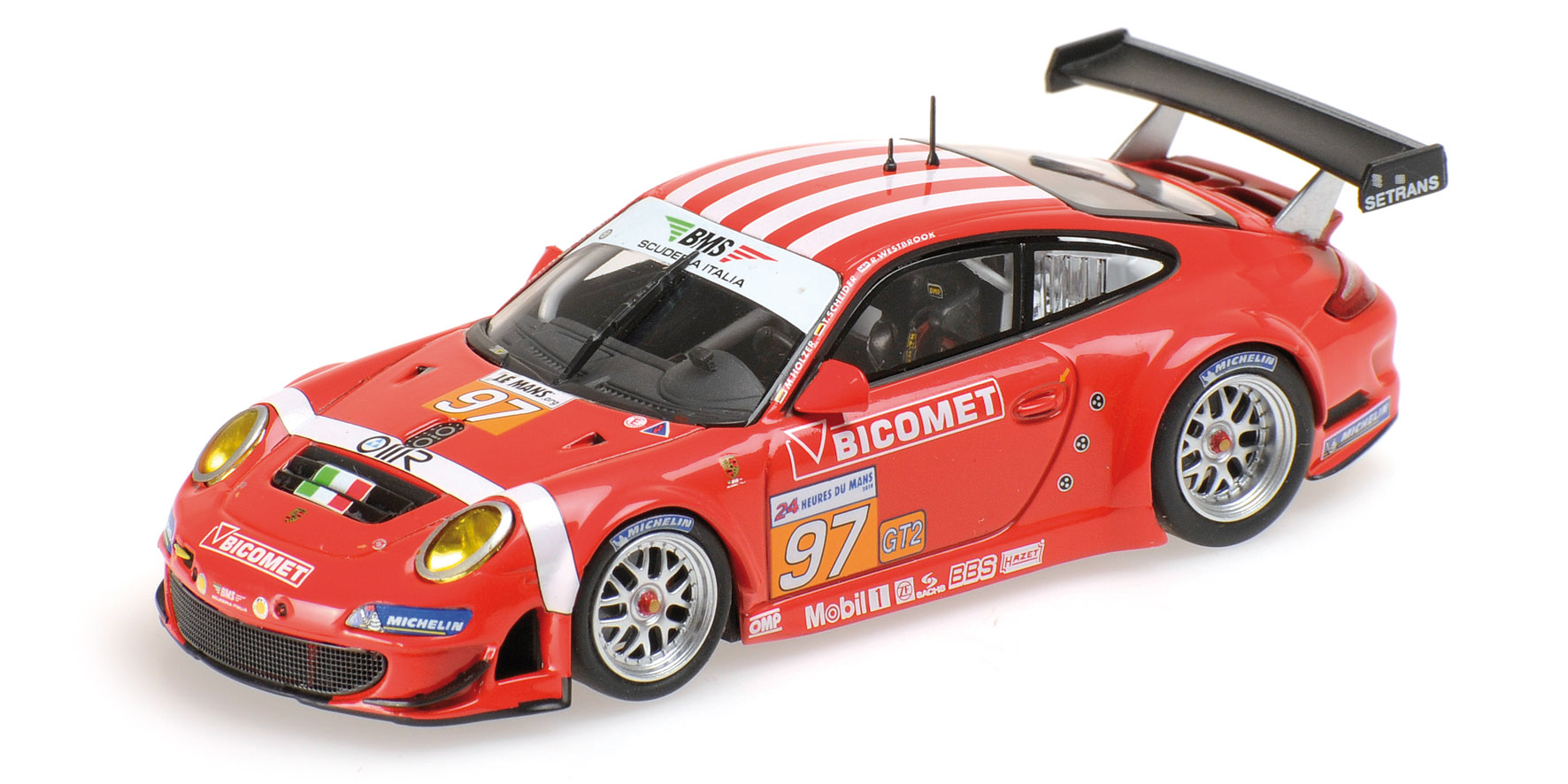 PORSCHE 997 GT3 RSR - BMS SCUDERIA ITALIA - HOLZER/WESTBROOK/SCHEIDER - 24H LE MANS 2010
