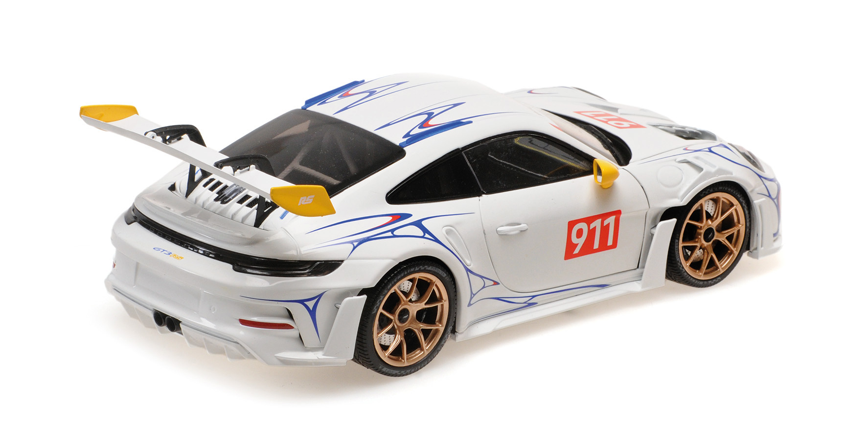 PORSCHE 911 (992) GT3RS - 2023 - WHITE/YELLOW DECOR
