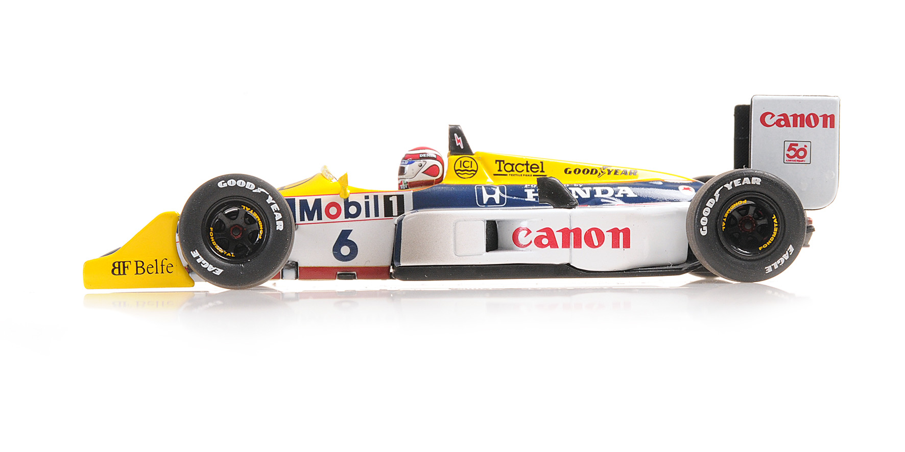 WILLIAMS HONDA FW11B - NELSON PIQUET - WORLD CHAMPION 1987 - DIRTY VERSION