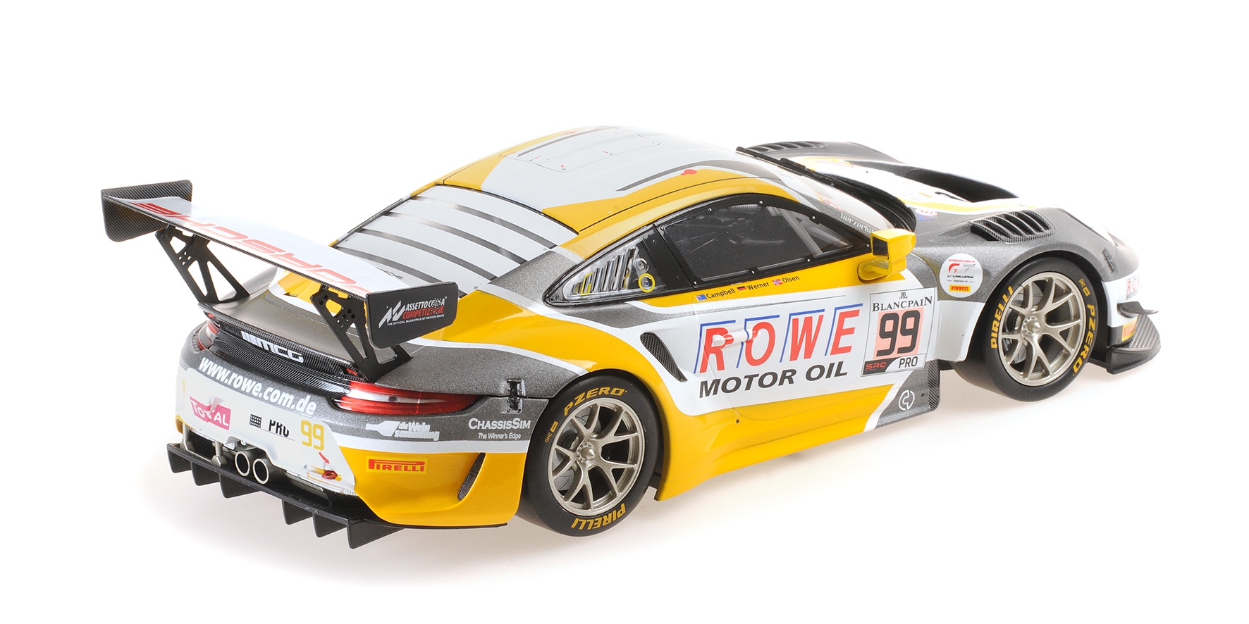 PORSCHE 911 GT3 R (991.2) - ROWE RACING - OLSEN/CAMPBELL/WERNER - 24H SPA 2019