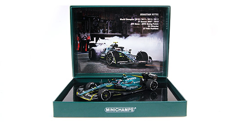 ASTON MARTIN FORMULA ONE TEAM AMR22 - VETTEL - LAST RACE ABU DHABI GP 2022 - EXCL. MCH W TYRE MARKS
