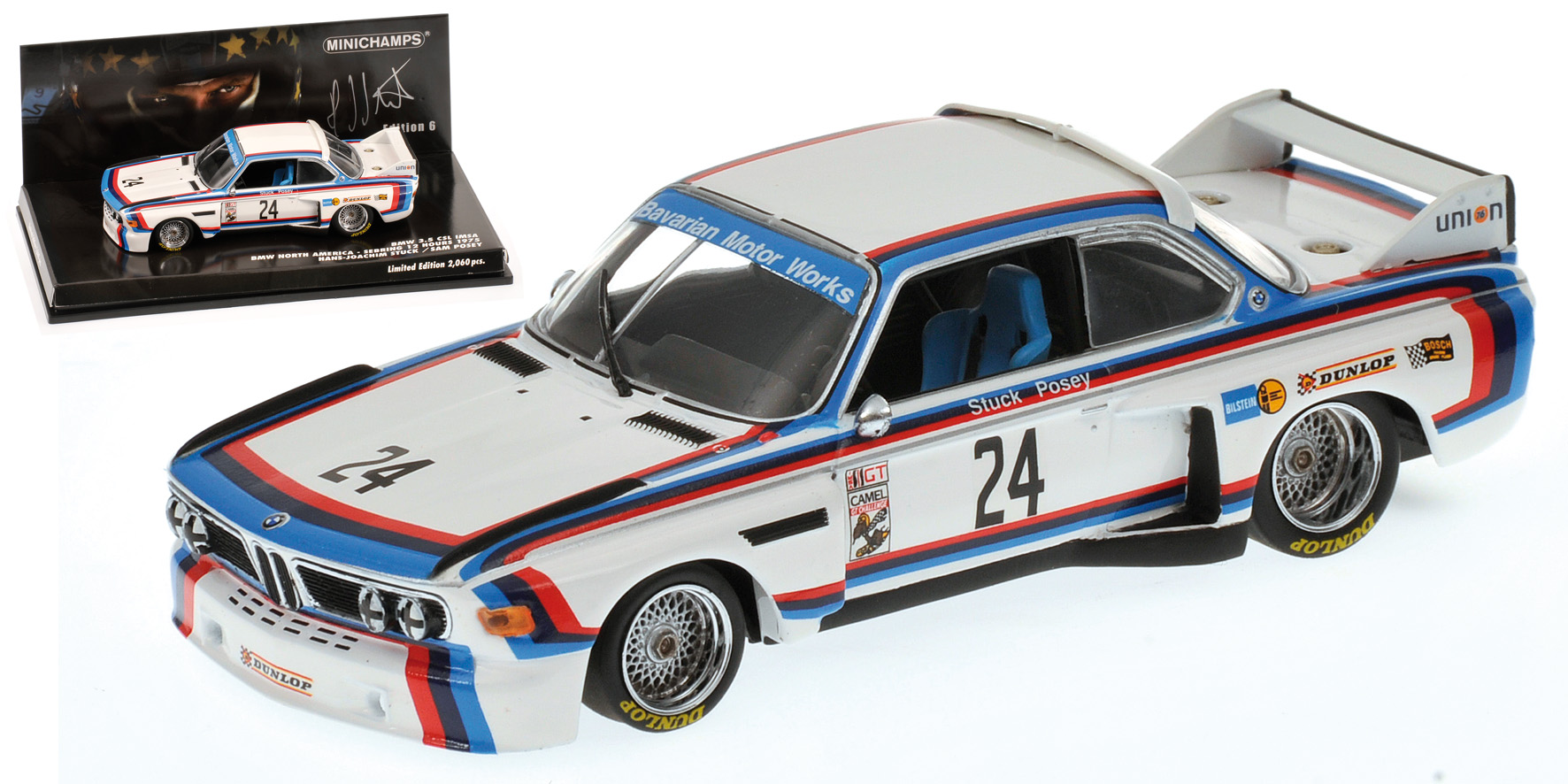 BMW 3.5 CSL IMSA - BMW NORTH AMERICA - STUCK/POSEY - SEBRING 12 HOURS 1975