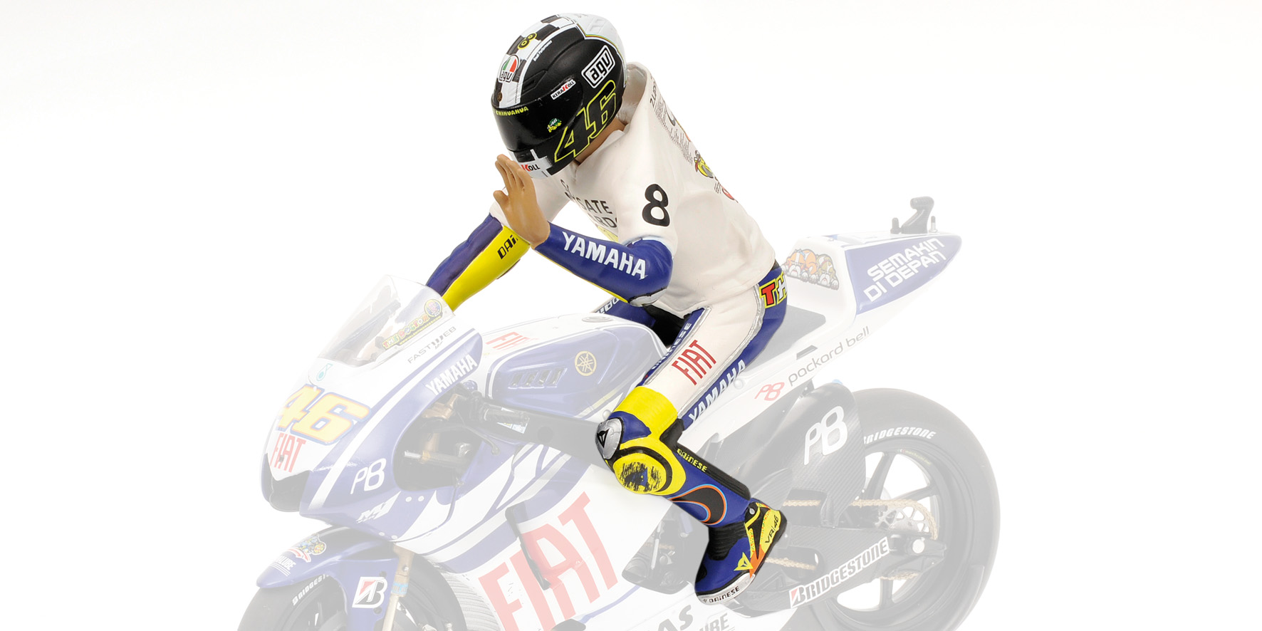 FIGURINE - VALENTINO ROSSI - MOTOGP 2008 MONTEGI