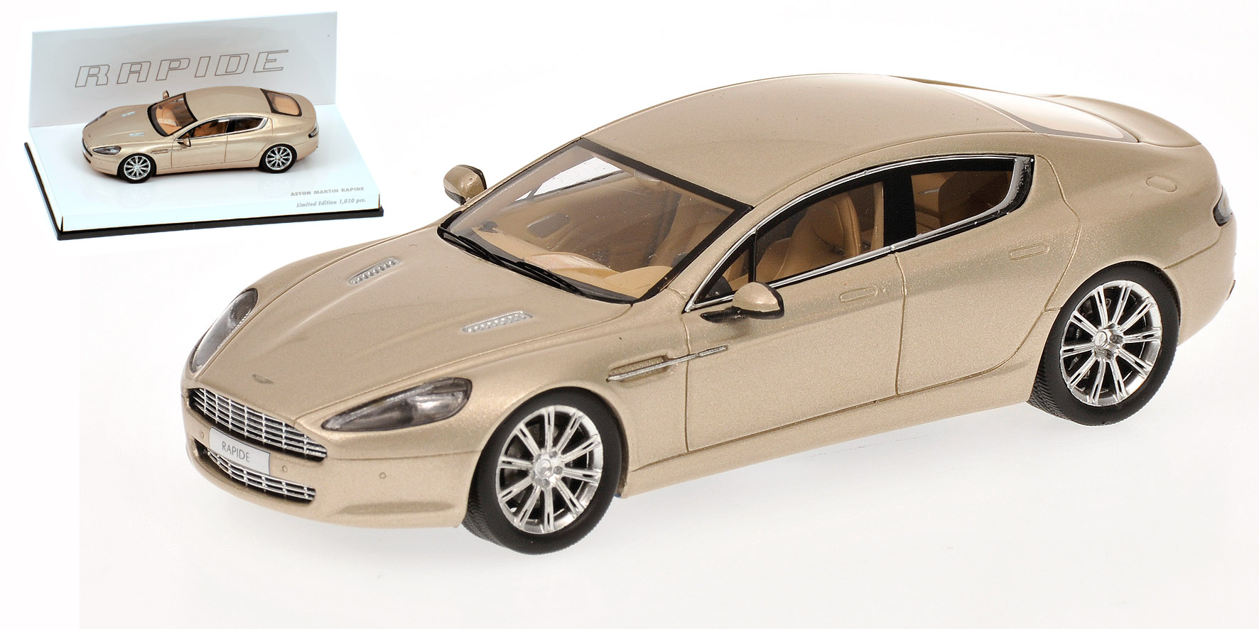 ASTON MARTIN RAPIDE - GENEVA 2010 - SILVER BLONDE