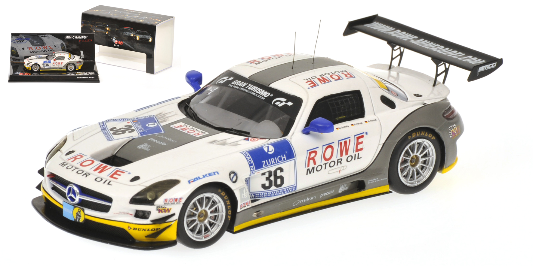 MERCEDES-BENZ SLS AMG GT3 - ROWE RACING - REHFELD/SCHELP/HAUPT/ROLLOF - 24H NÜRBURGRING 2011