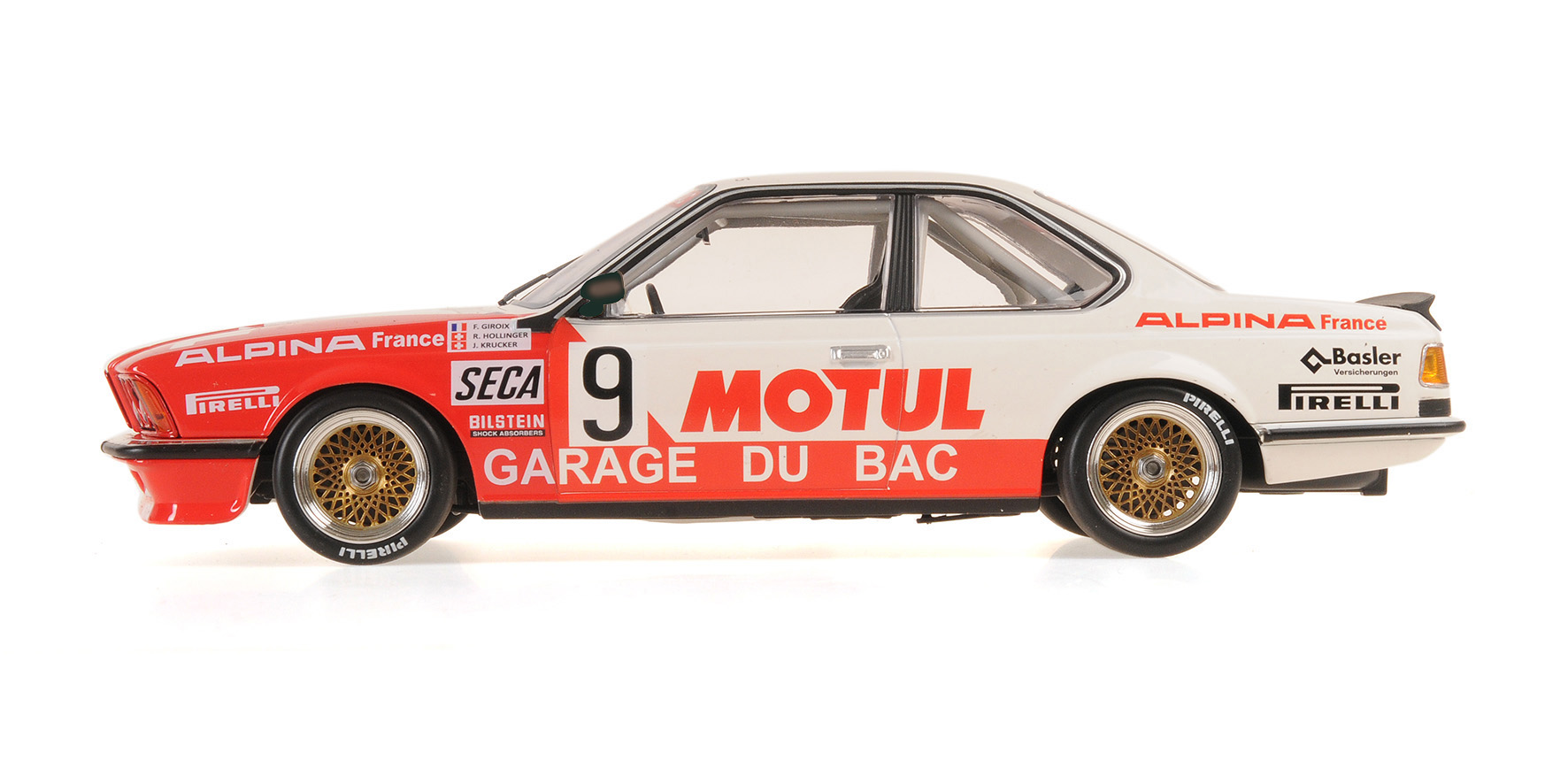 BMW 635 CSI - GARAGE DU BAC / MOTUL - HOLLINGER/GIROIX/KRUCKER - 24H SPA 1984
