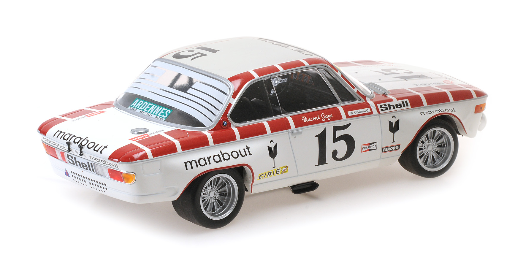 BMW 2800 CS - RACING TEAM MARABOUT - GAYE/BRAILLARD - 24H SPA-FRANCORCHAMPS 1972