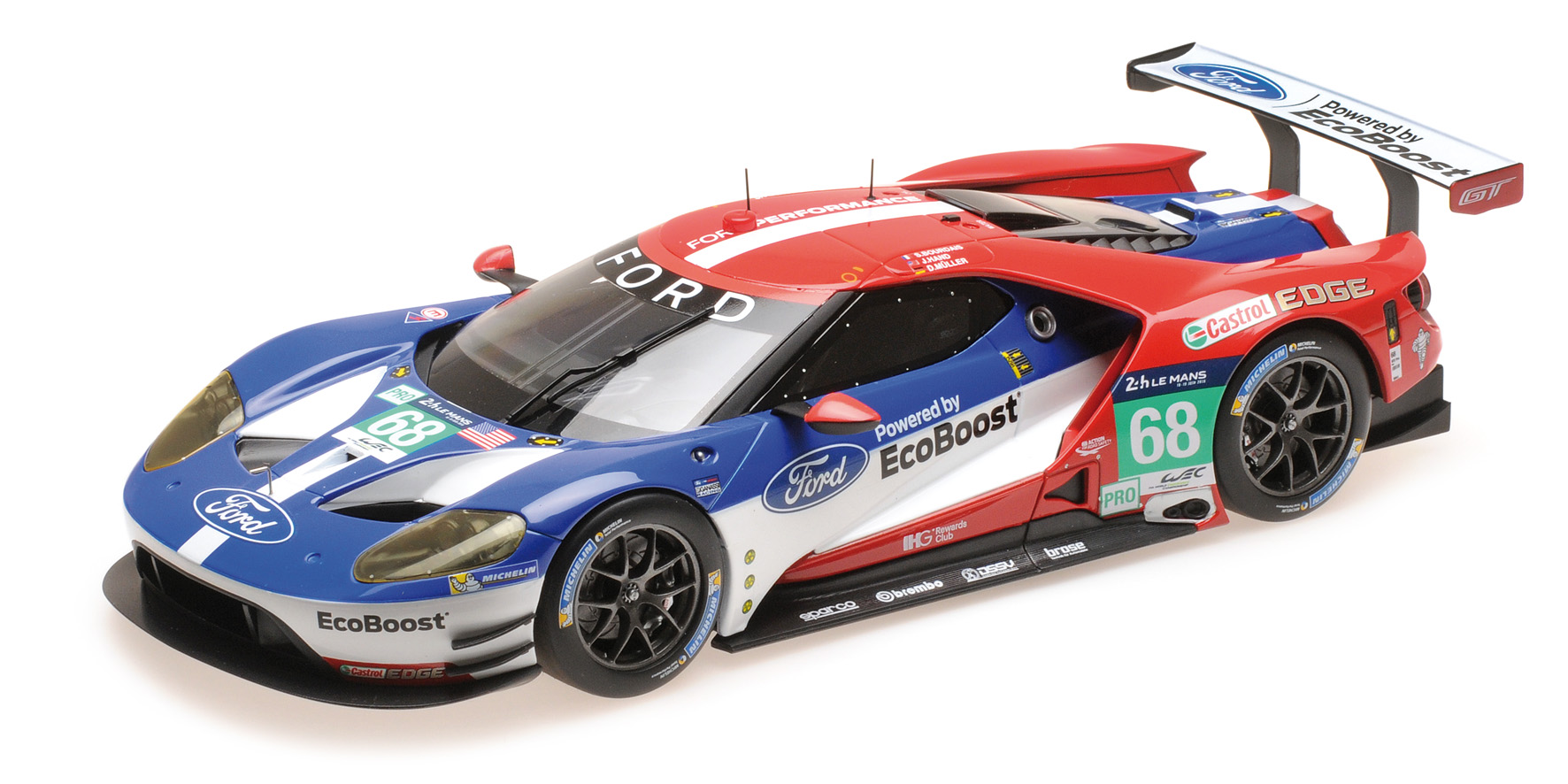 FORD GT - CHIP GANASSI RACING USA - HAND/MÜLLER/BOURDAIS - WINNERS LMGTE PRO 24H LE MANS 2016