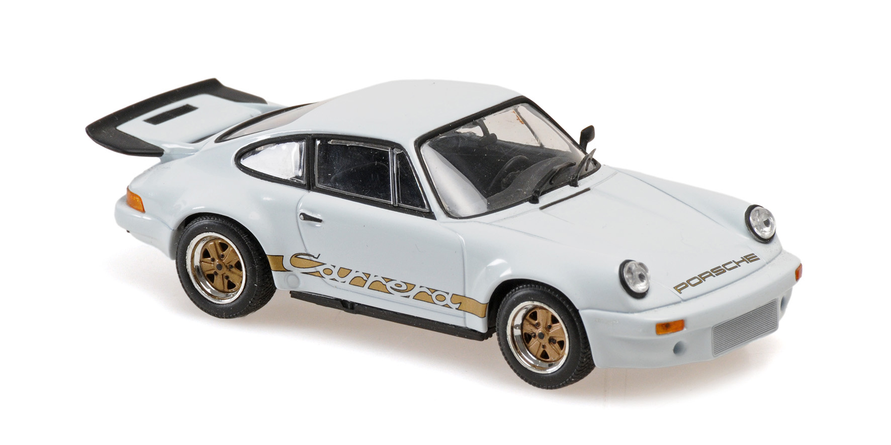 PORSCHE 911 CARRERA RS 3.0 - 1974 - WHITE / W. GOLD DECALS