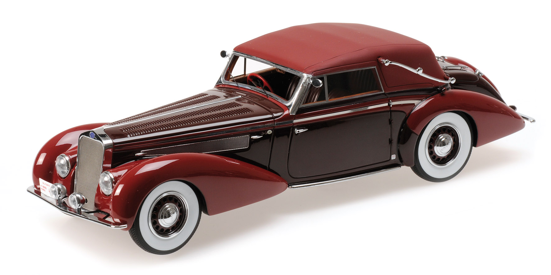 DELAGE D8-120 CABRIOLET - 1939 - RED/DARK RED
