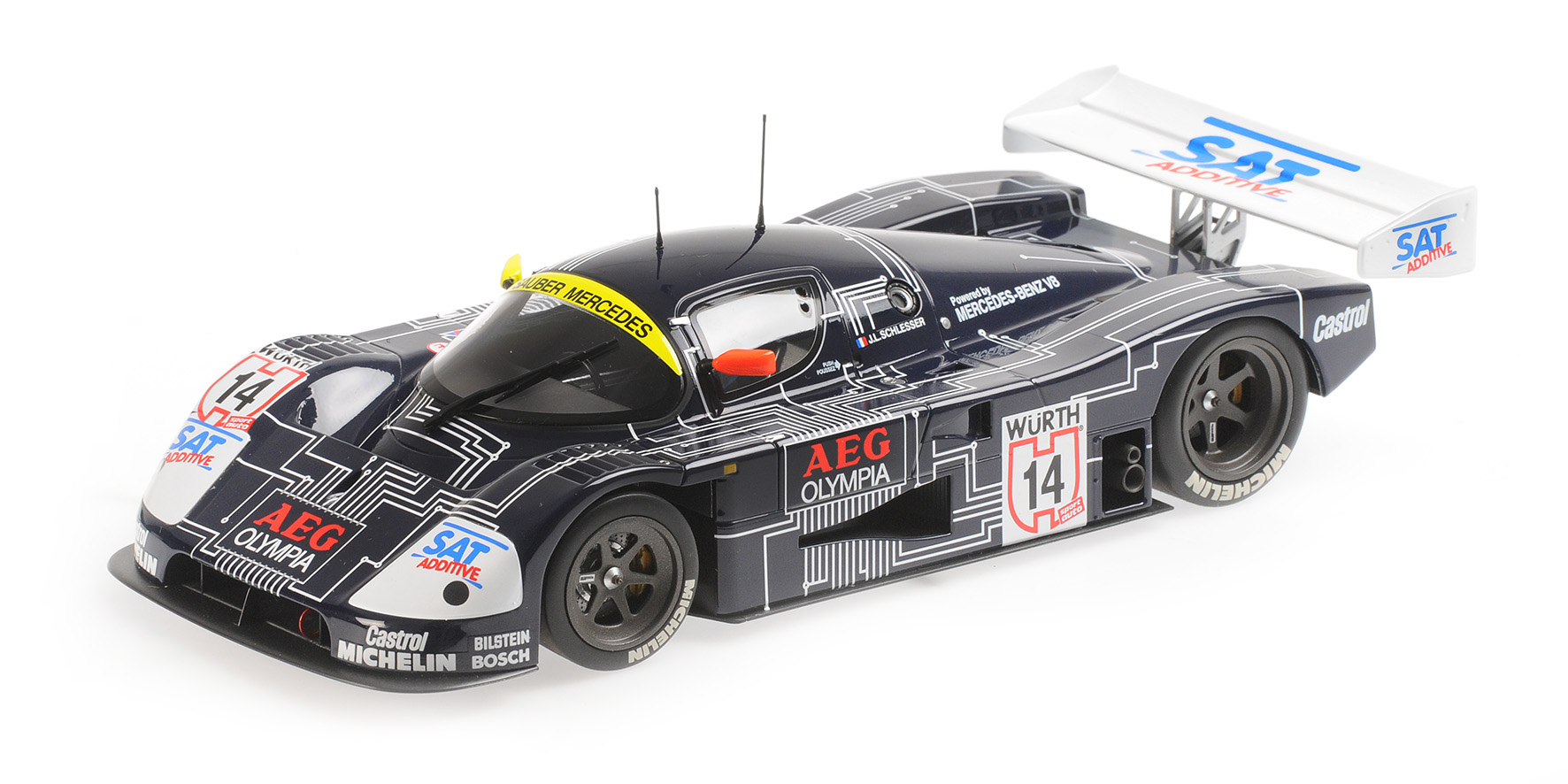 SAUBER MERCEDES C9 - JEAN-LOUIS SCHLESSER - WINNER SUPERCUP  1988
