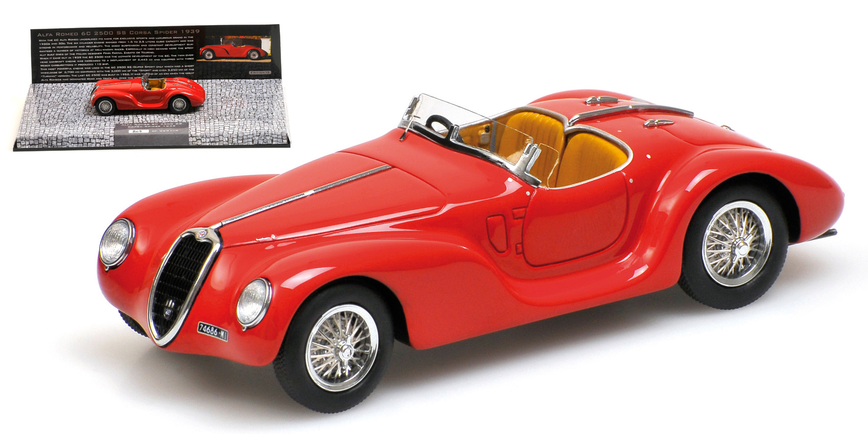ALFA ROMEO 6C CORSA SPIDER - 1939 - RED