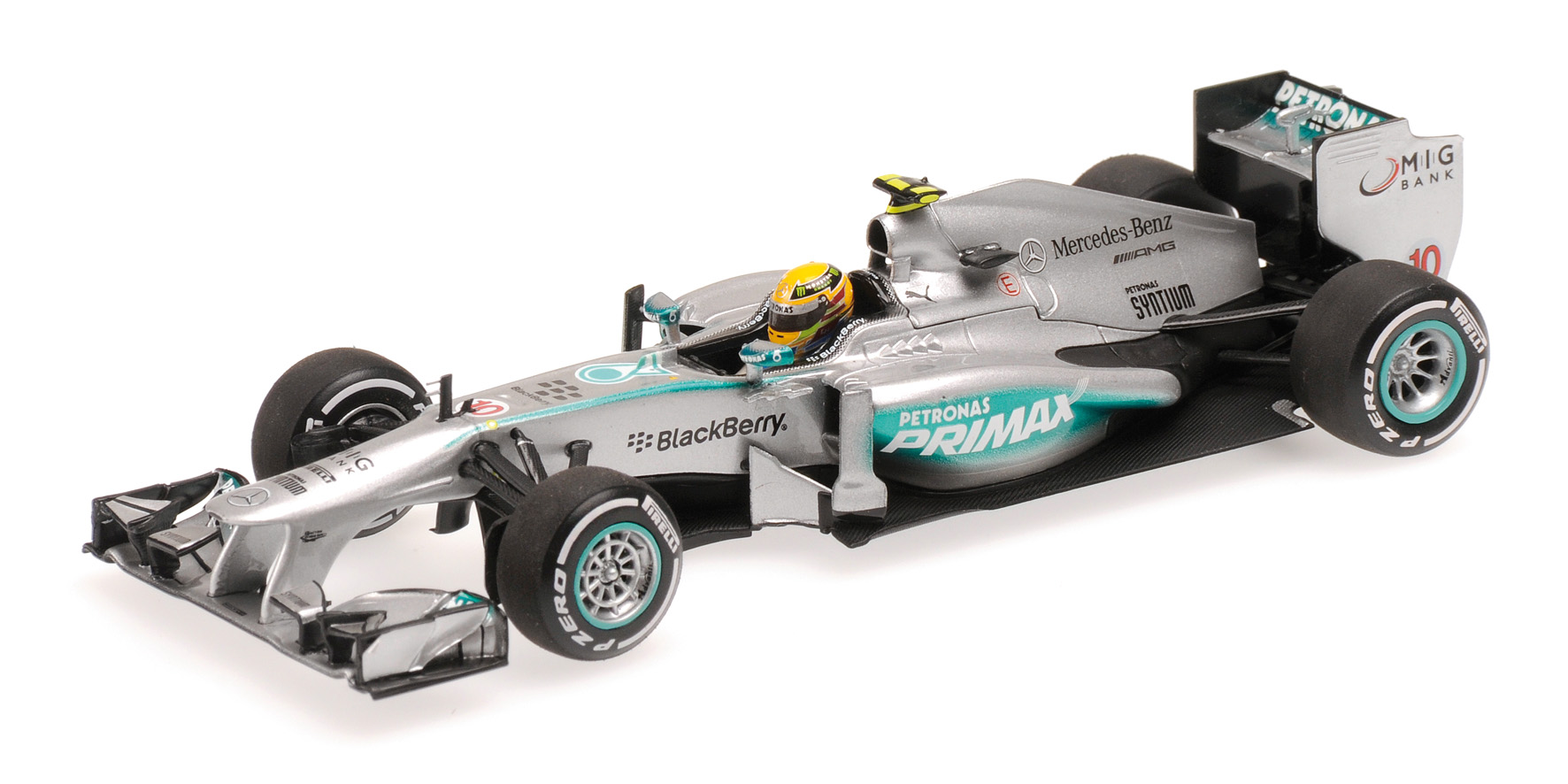 MERCEDES AMG PETRONAS F1 TEAM W04 - LEWIS HAMILTON - 1ST PODIUM MALAYSIAN GP 2013