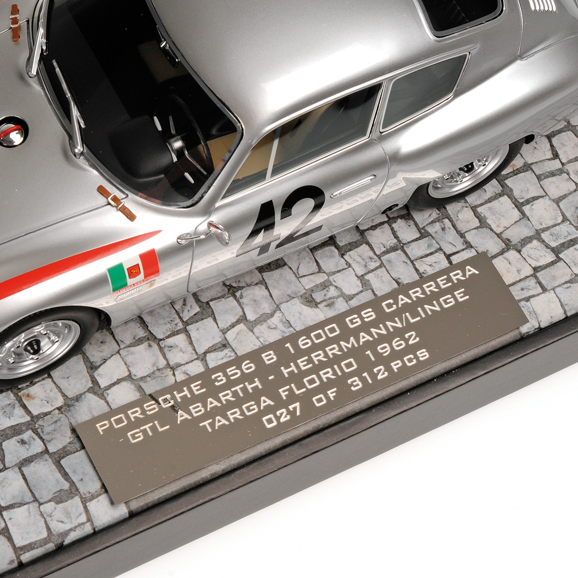 PORSCHE 356 B 1600 GS CARRERA GTL ABARTH - HERRMANN/LINGE - TARGA FLORIO 1962