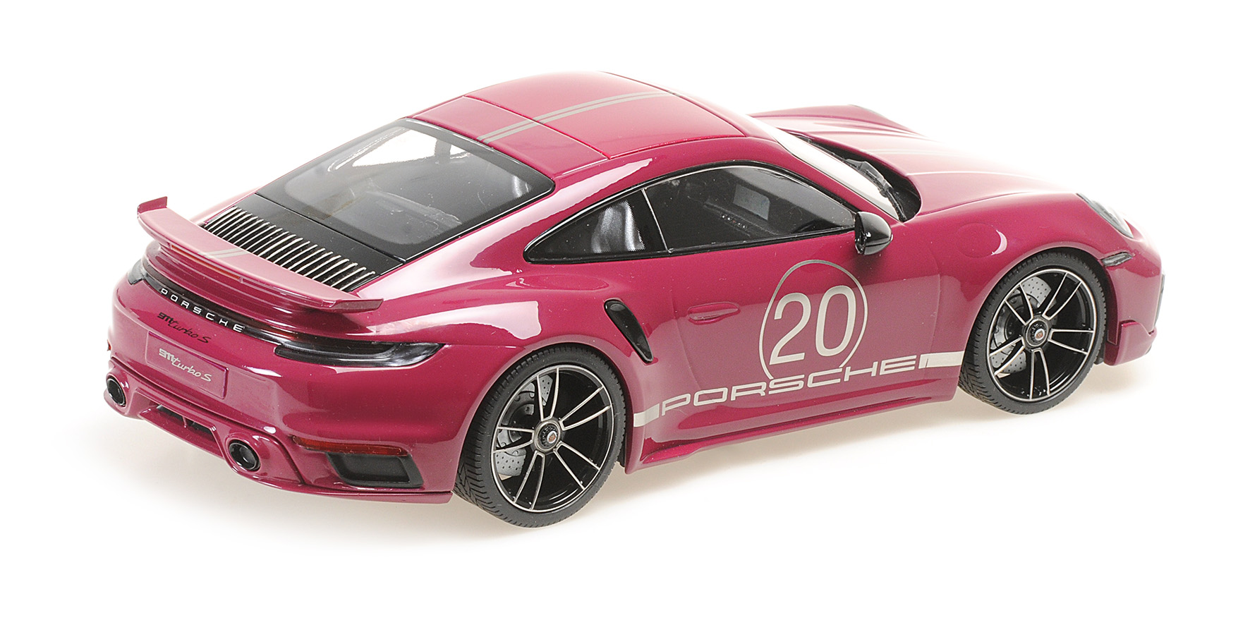 PORSCHE 911 (992) TURBO S COUPE SPORT DESIGN - 2021 - RED
